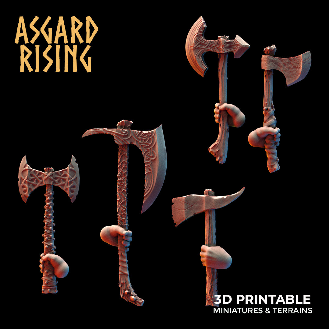 VIKINGS - AXES WEAPON SET - Asgard Rising