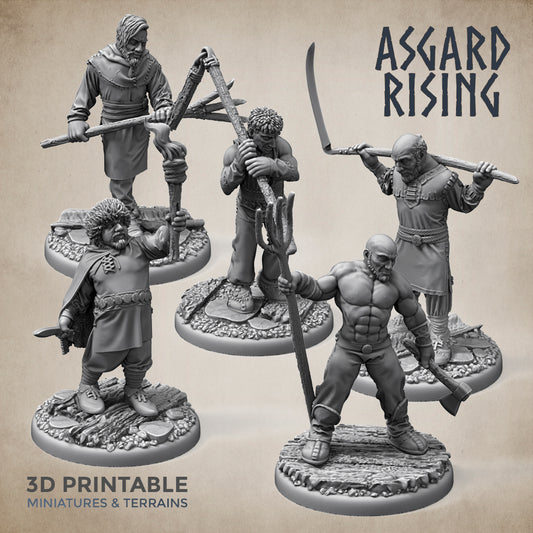 Male Villagers (Militia) - Asgard Rising