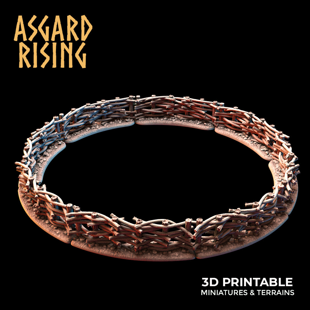 Flechtzaun-Set mit Tor - Asgard Rising