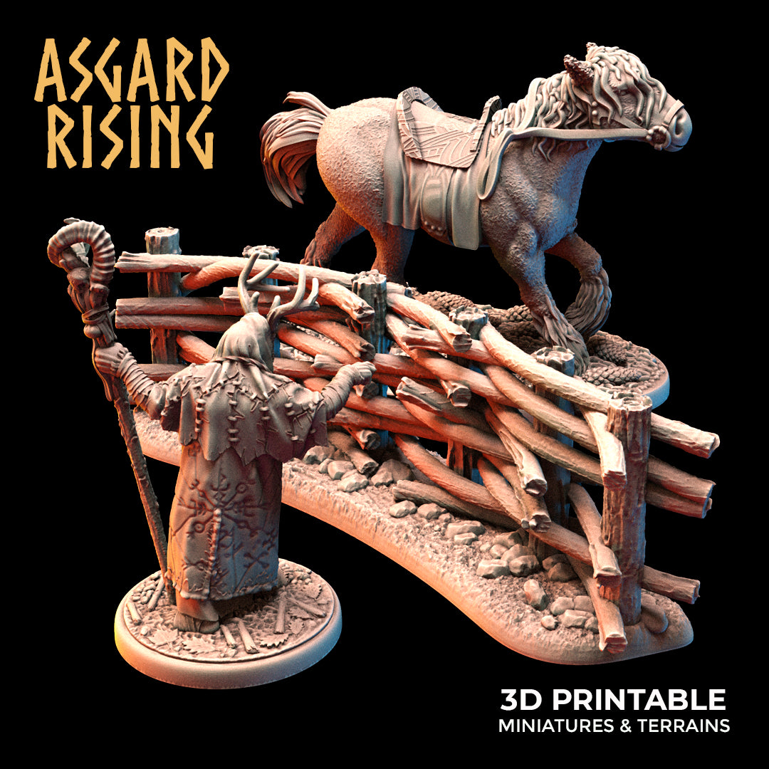 Flechtzaun-Set mit Tor - Asgard Rising