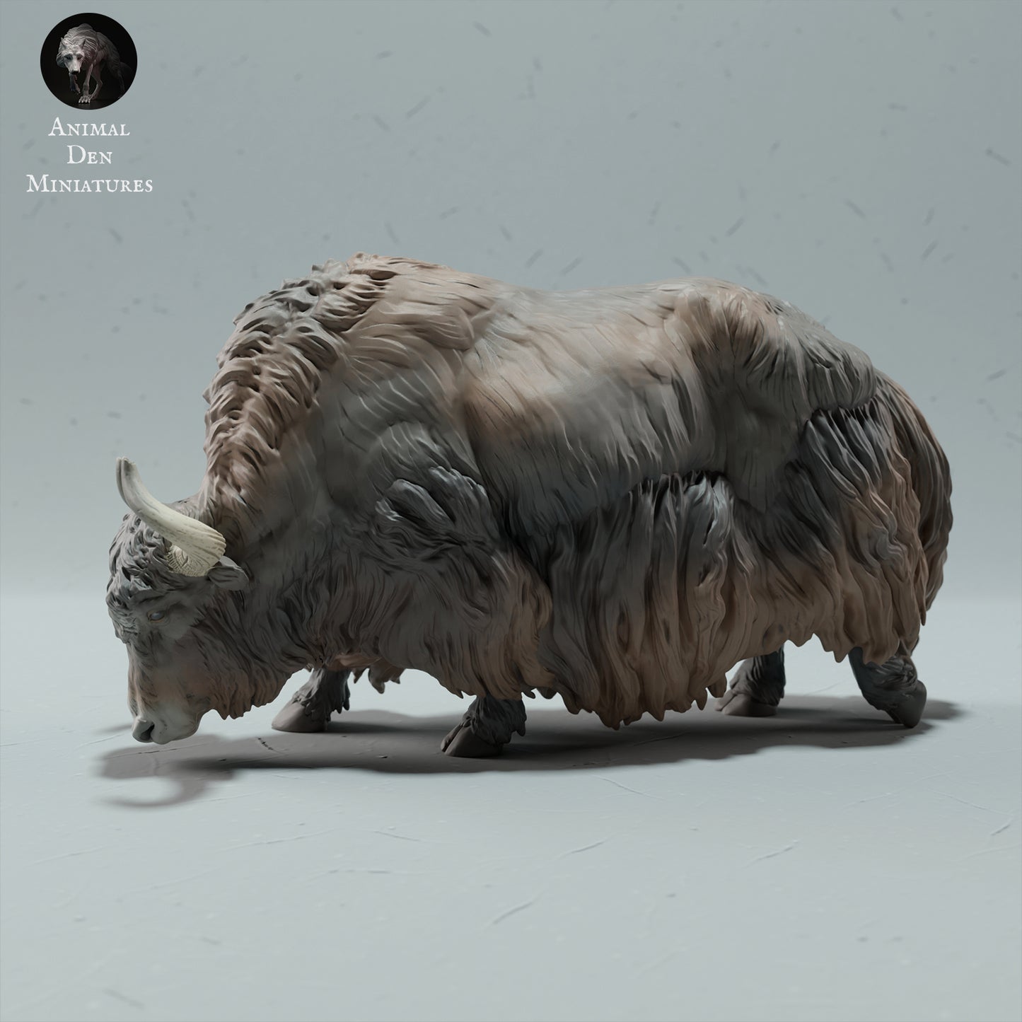 Himalayan Wild Yak Grazing - Animal Den Miniatures