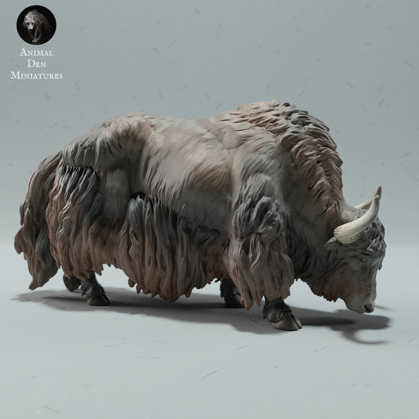 Himalayan Wild Yak Grazing - Animal Den Miniatures