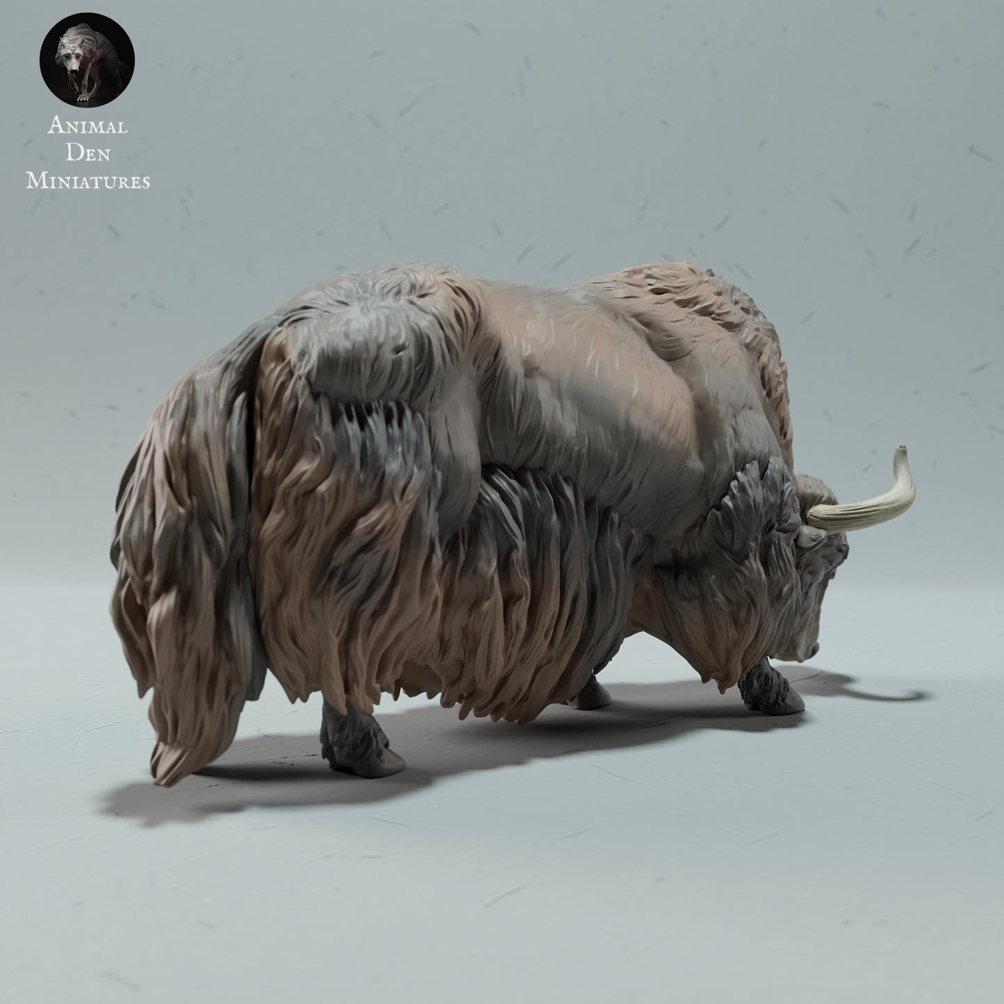 Himalayan Wild Yak Grazing - Animal Den Miniatures