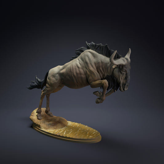 Wildebeest Jump - Animal Den Miniatures