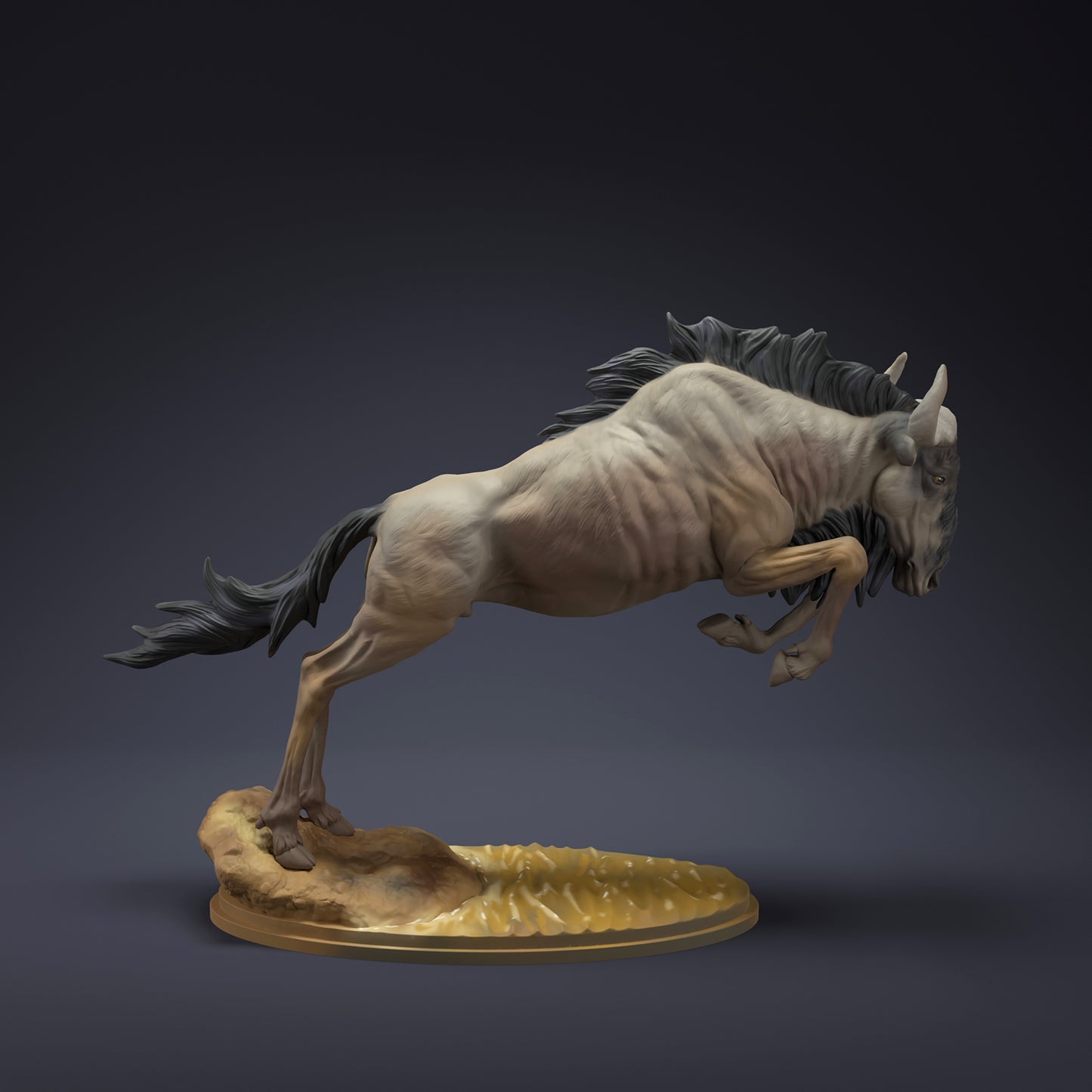 Wildebeest Jump - Animal Den Miniatures