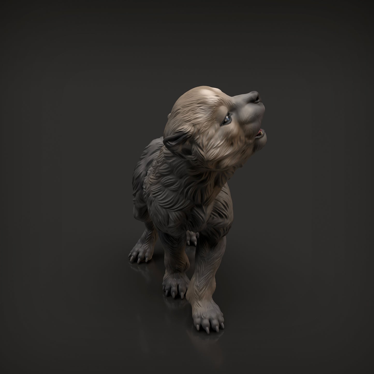 Wolf Pup - Animal Den Miniatures