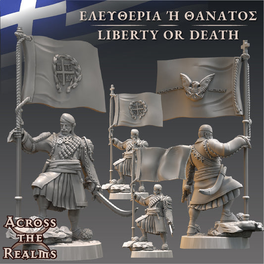 1x Greek war of Independence Standard Bearer - Across the Realms