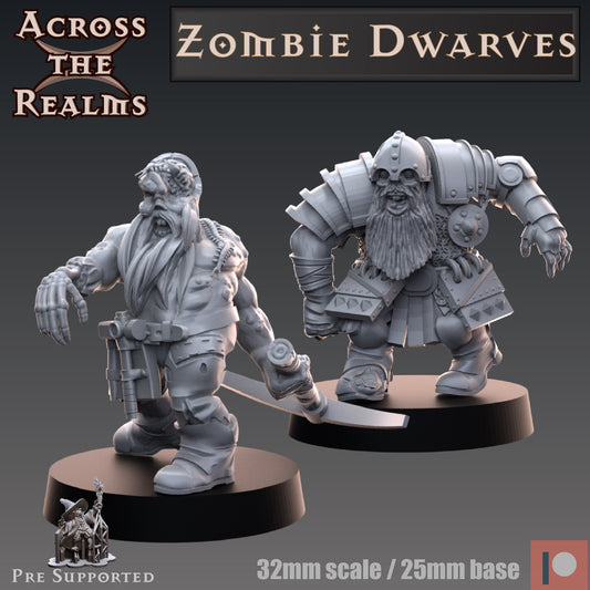 2x Zombie Dwarves - Across the Realms