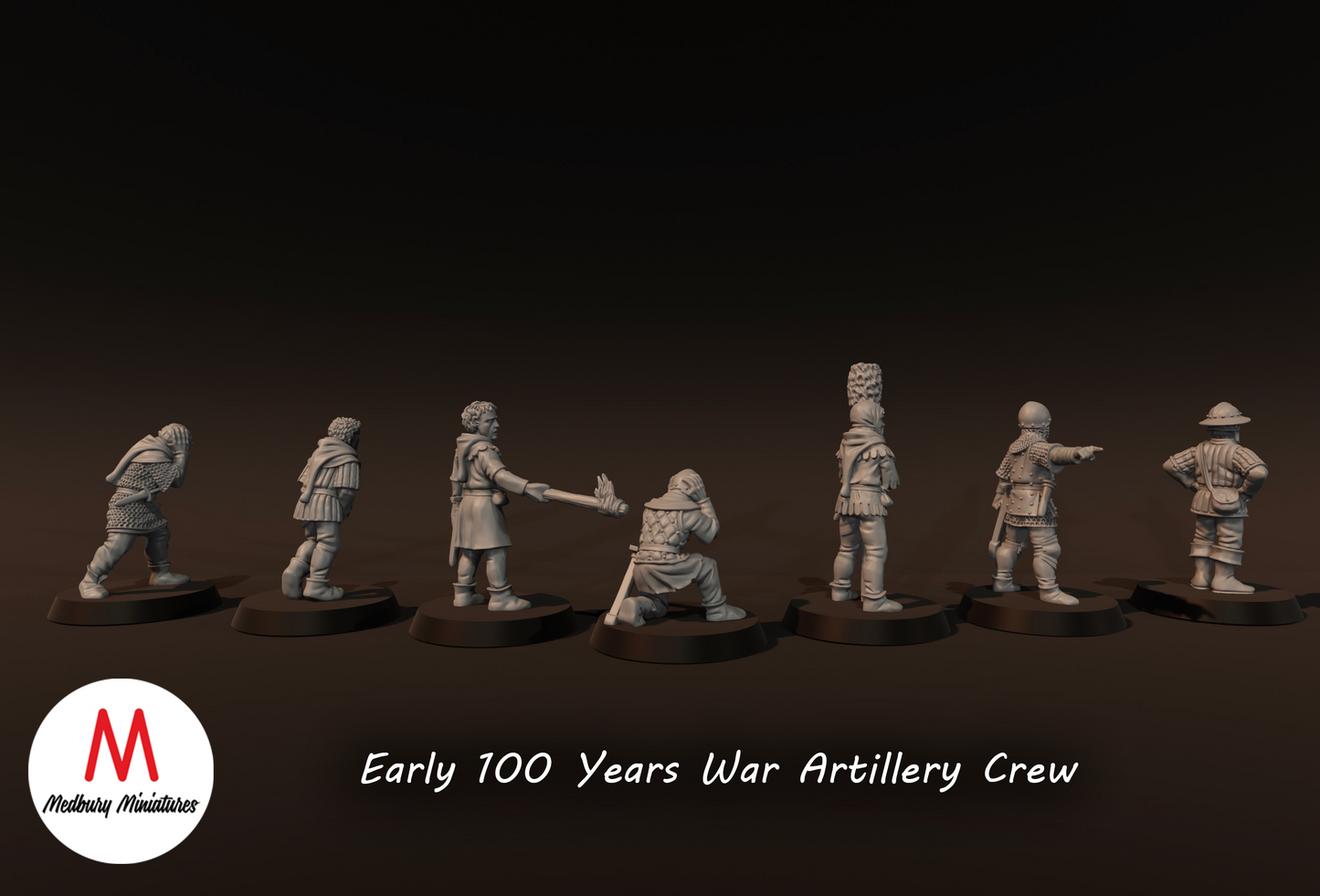 100 Years War Artillery Set - Medbury Miniatures