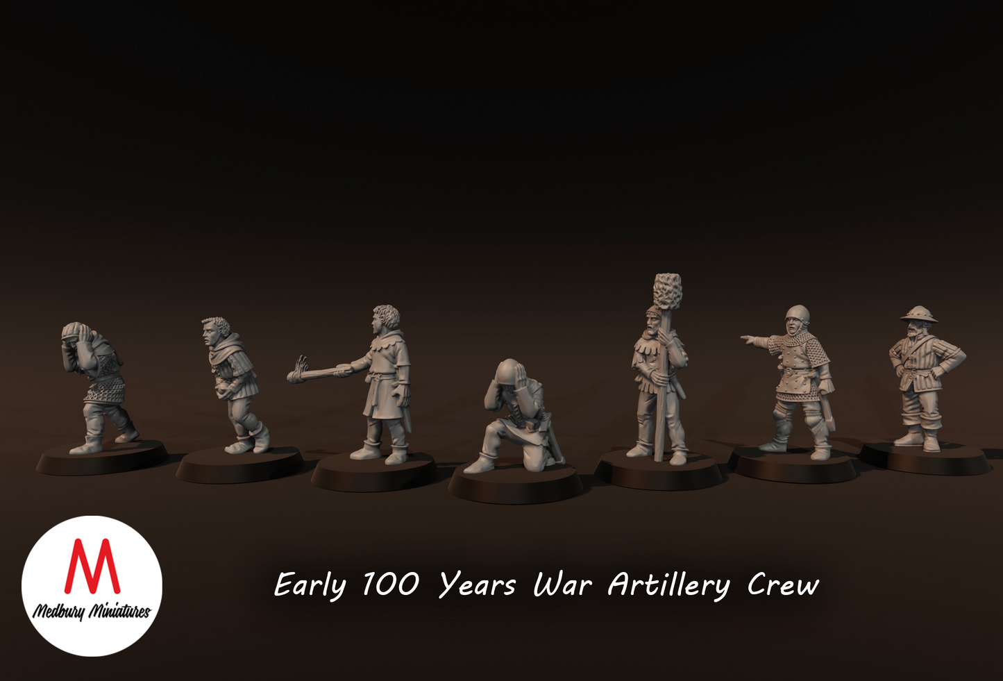 100 Years War Artillery Set - Medbury Miniatures