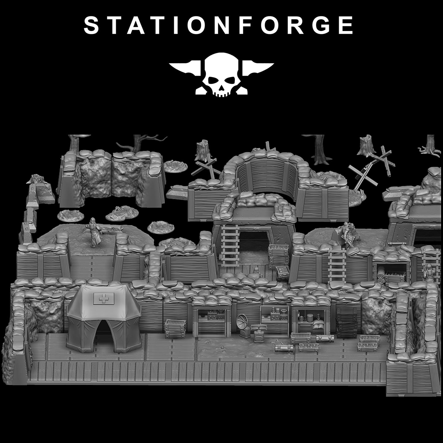 GrimGuard Trench Terrain - Station Forge