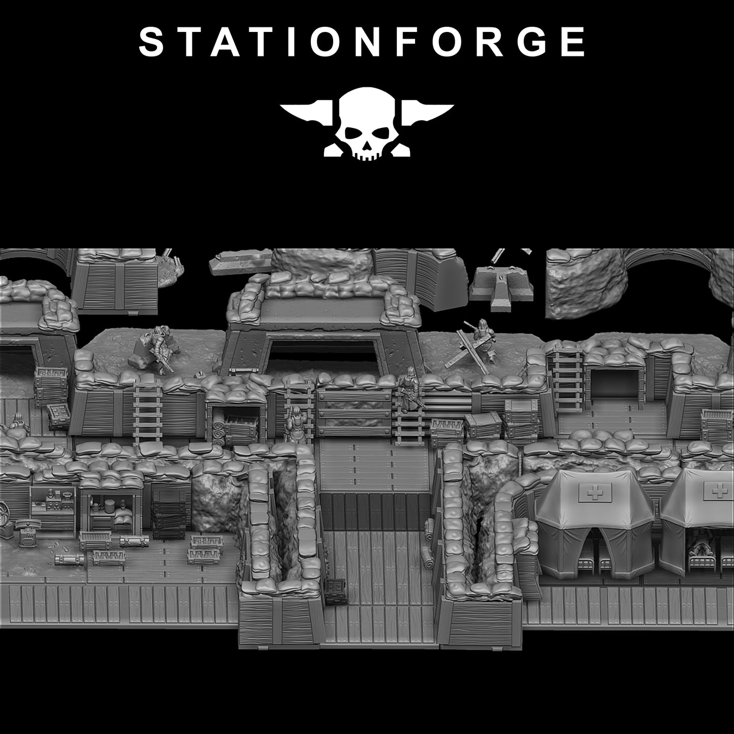 GrimGuard Trench Terrain - Station Forge