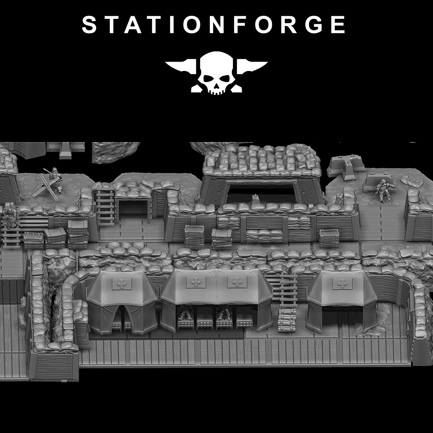 GrimGuard Trench Terrain - Station Forge