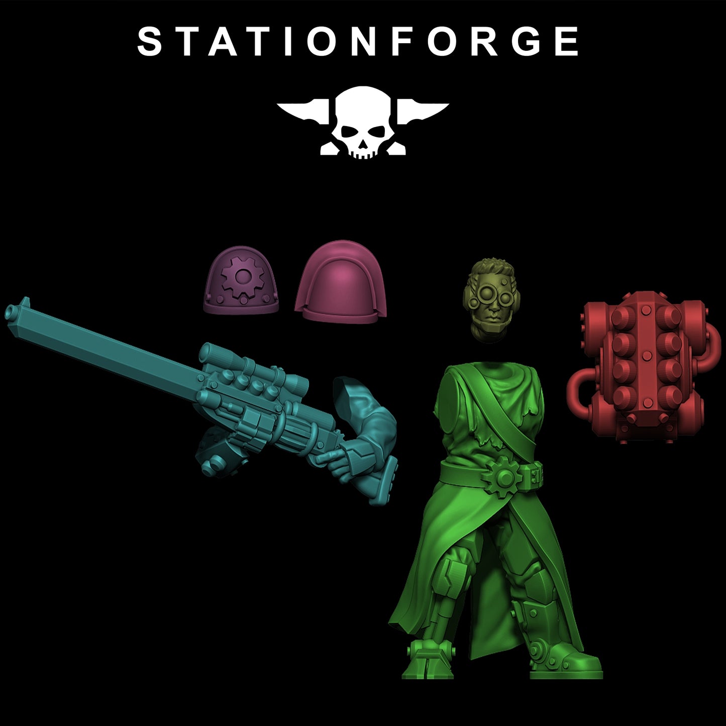 Bausatz für Scavenger-Infanterie - Station Forge