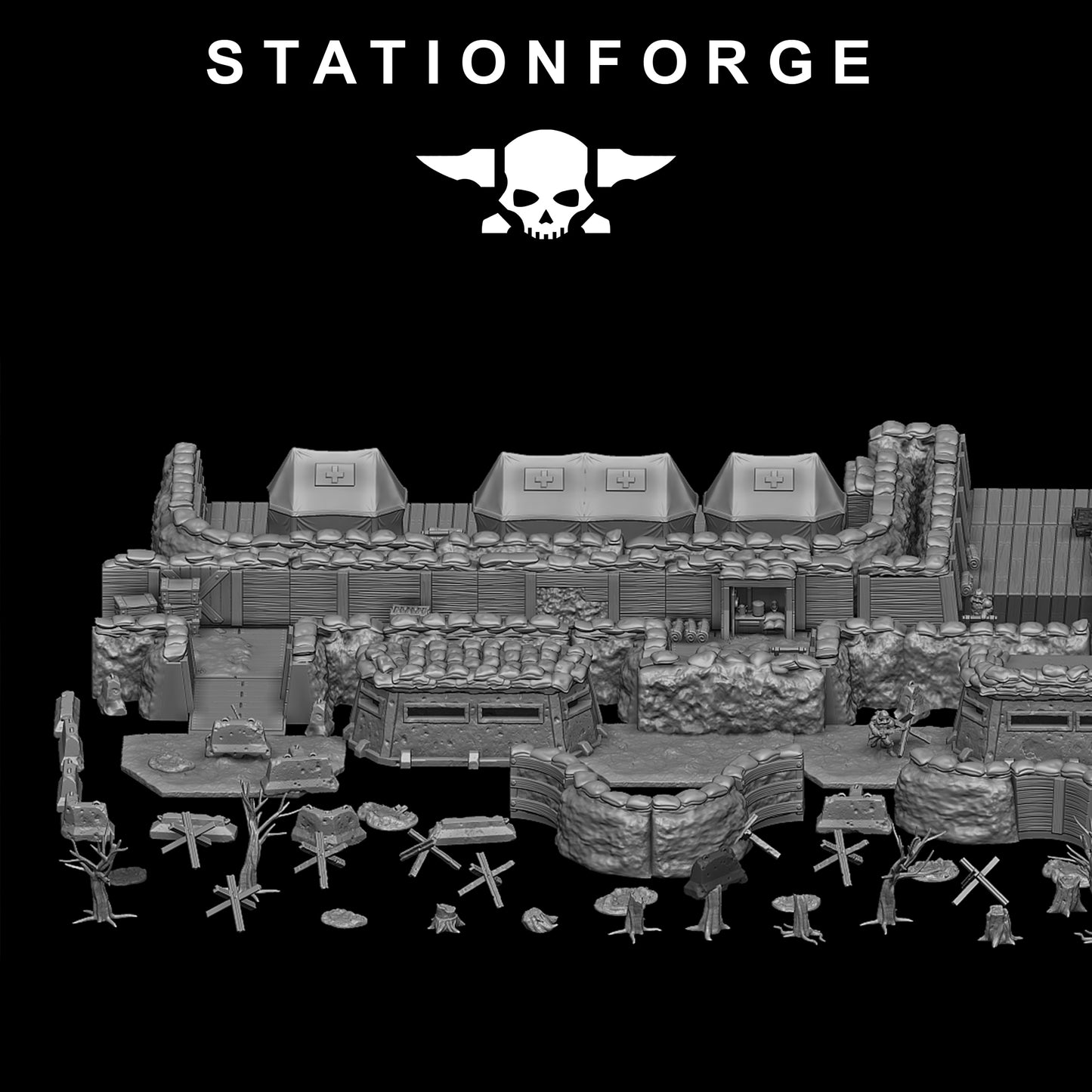 GrimGuard Trench Terrain - Station Forge