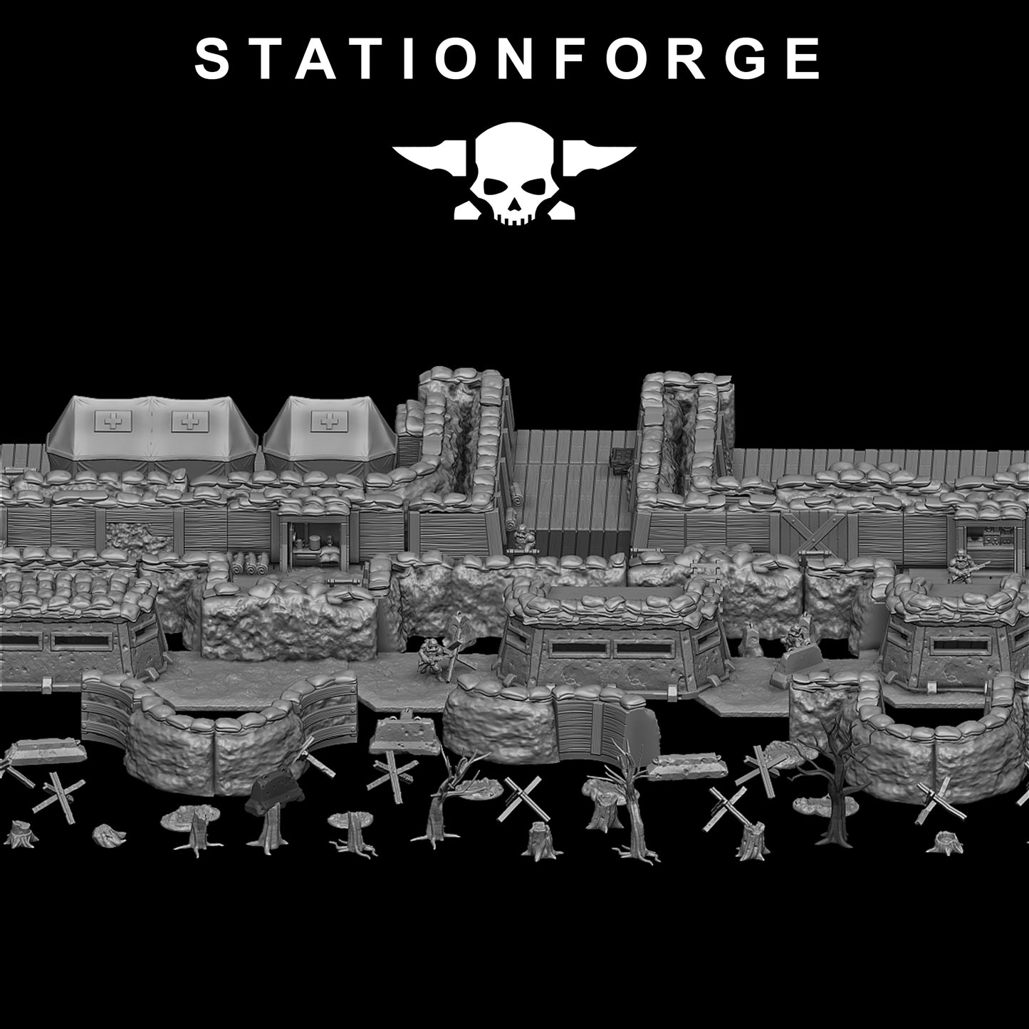 Terrain de tranchée GrimGuard - Station Forge