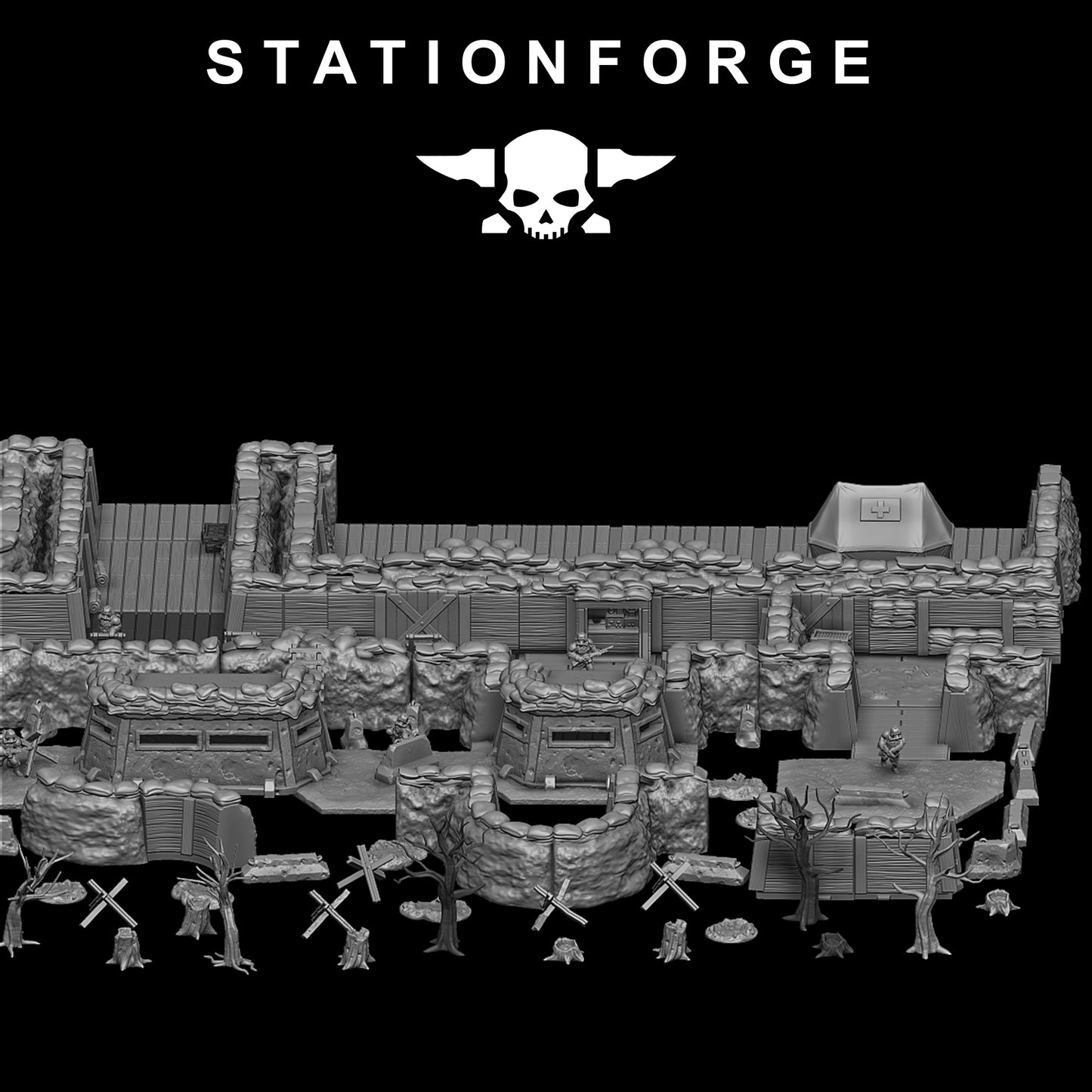 GrimGuard Trench Terrain - Station Forge