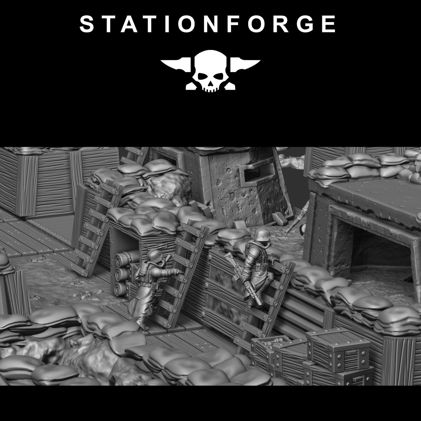 GrimGuard Trench Terrain - Station Forge