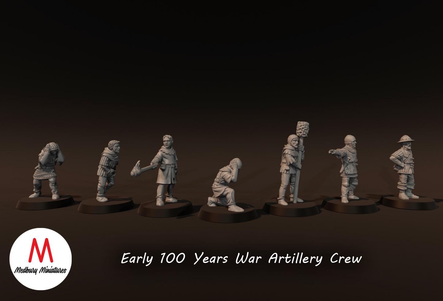 100 Years War Artillery Set - Medbury Miniatures