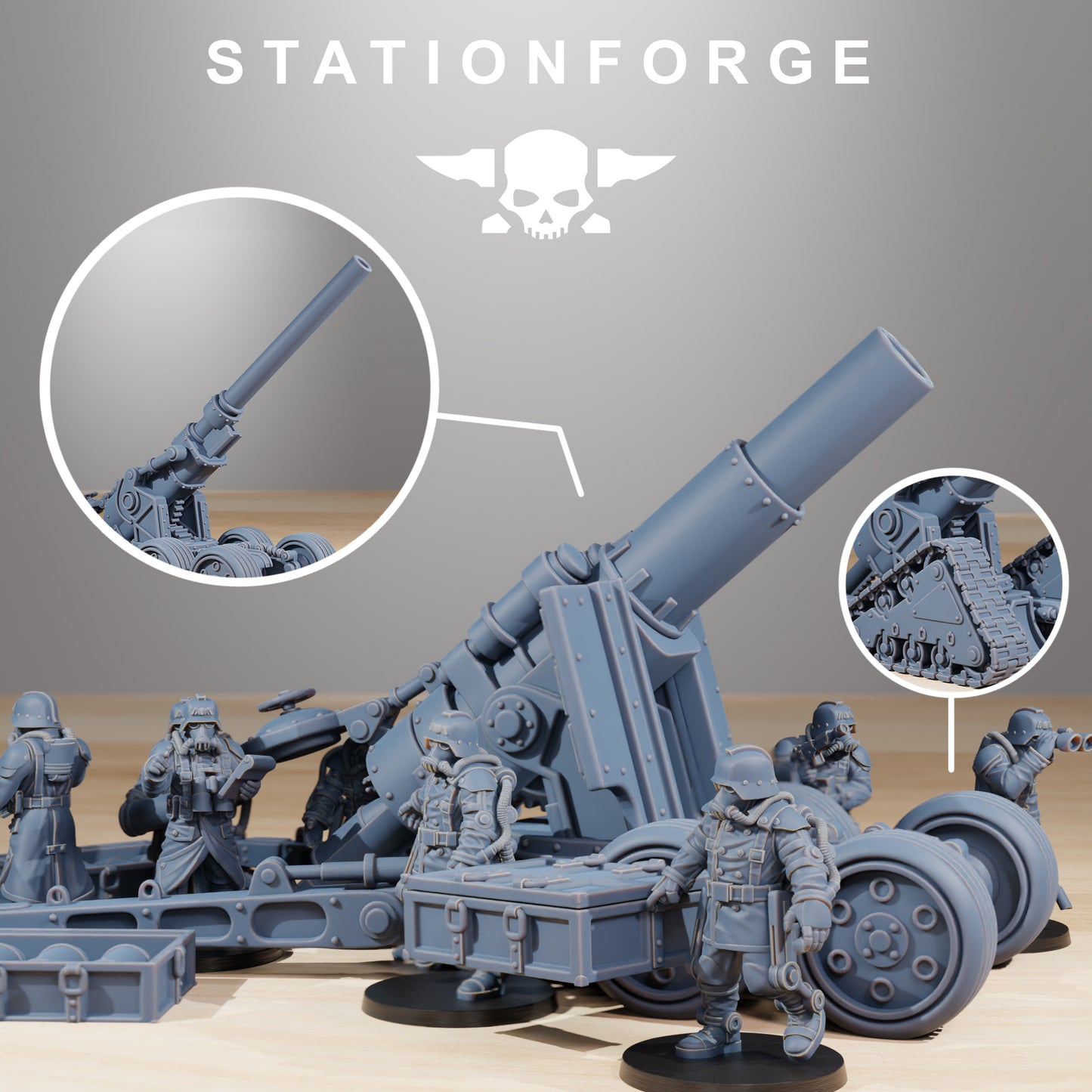 Schwere Artillerie der GrimGuard – Station Forge