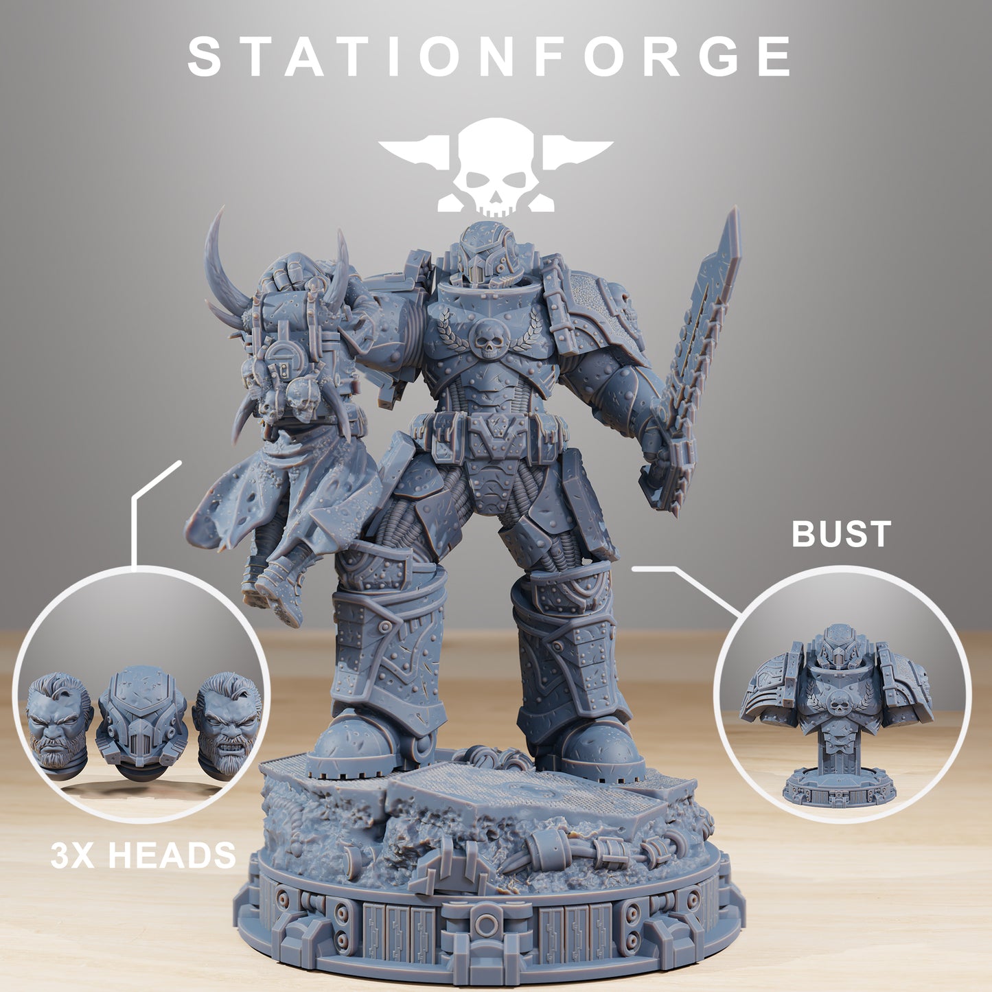 Objet de collection et buste de Socratis - Station Forge