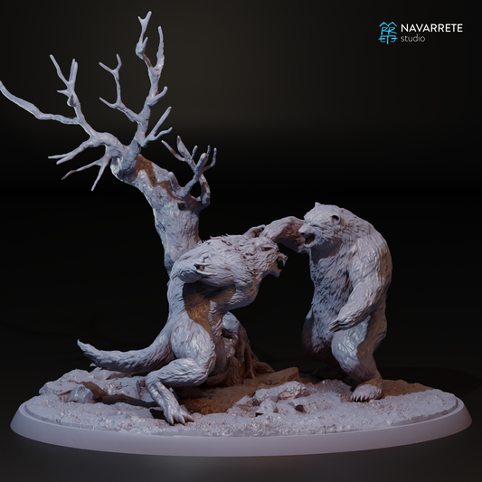 Drimreon vs Werewolf Diorama - Navarrete Studio