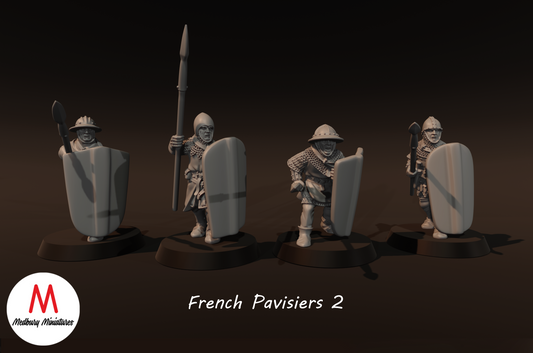 Französische Pavisiers 1 - Medbury Miniatures