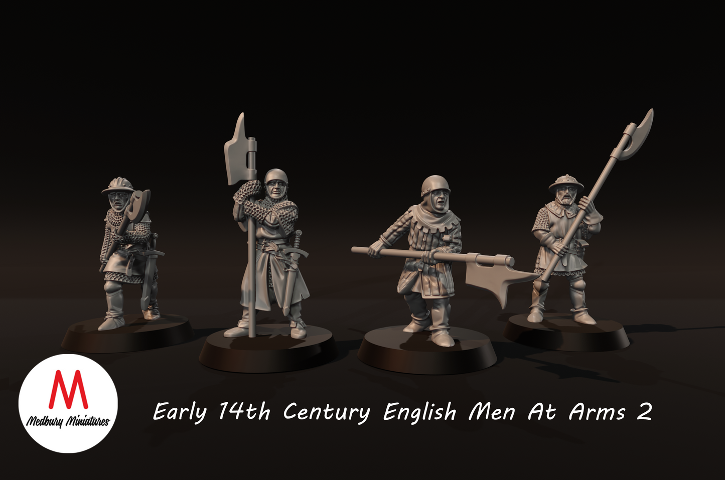 Early 14th Century English Men at Arms 2 - Medbury Miniatures