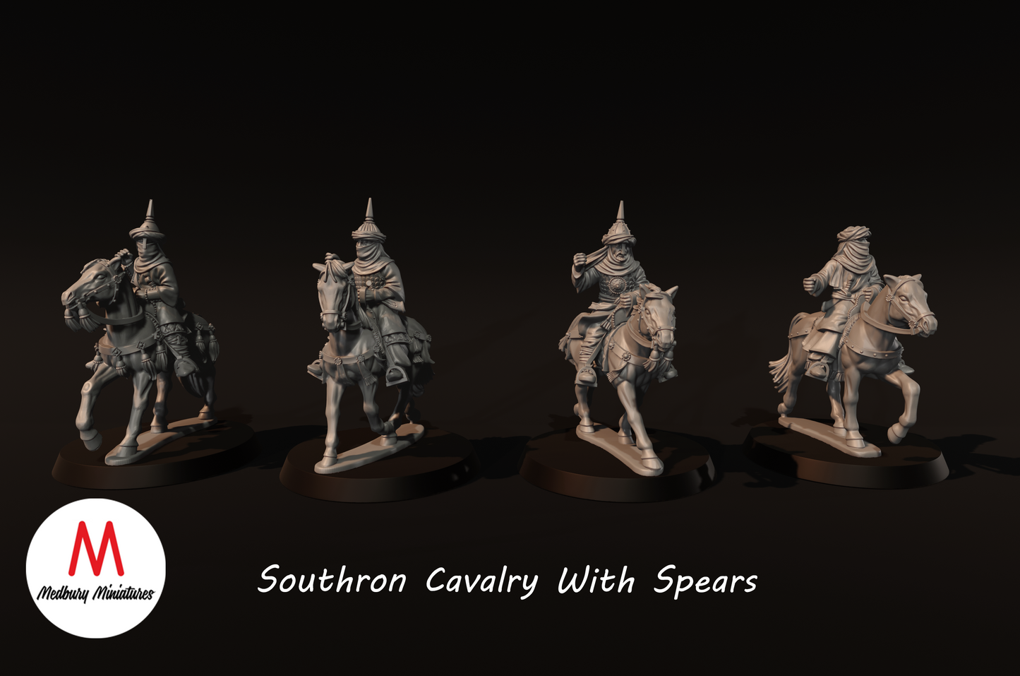 Southron Cavalry with Spears - Medbury Miniatures