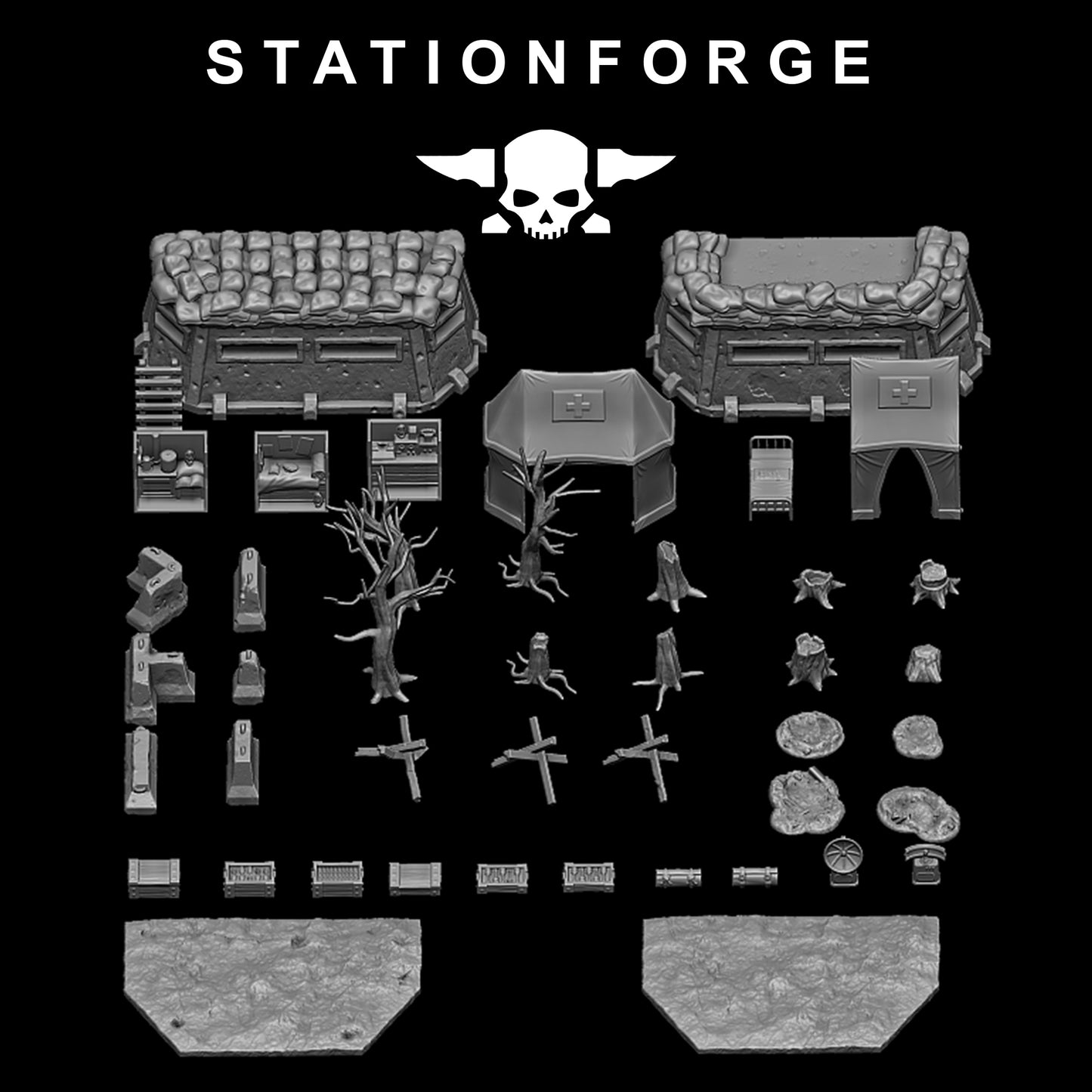 GrimGuard Trench Terrain - Station Forge