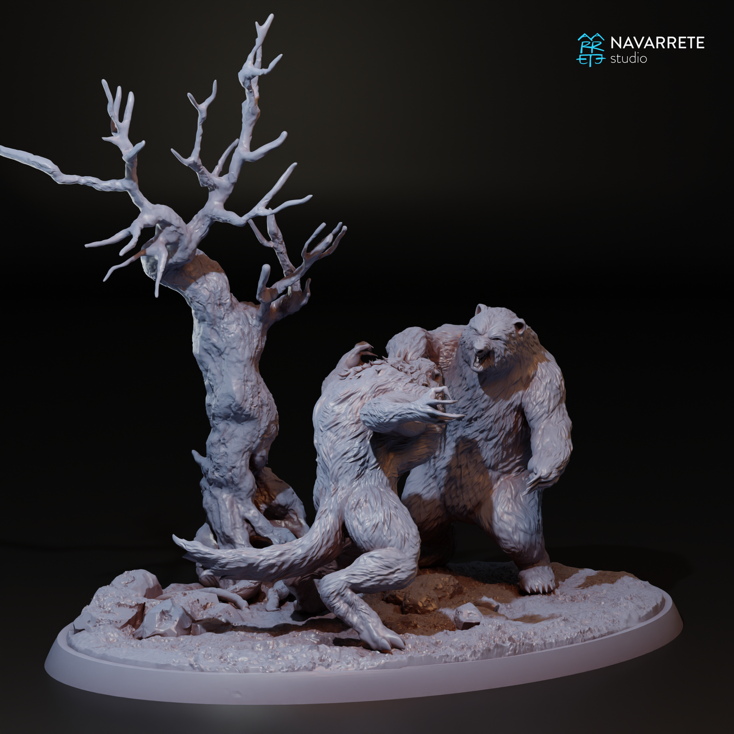 Drimreon vs Werewolf Diorama - Navarrete Studio