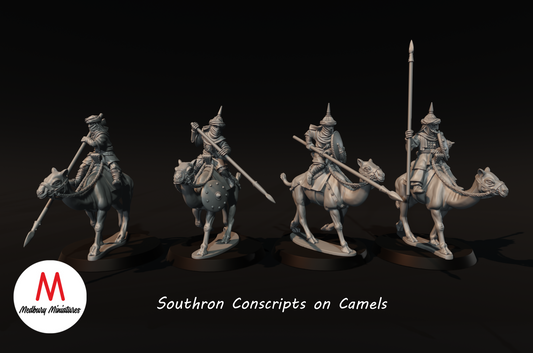 Southron Conscripts on Camels - Medbury Miniatures