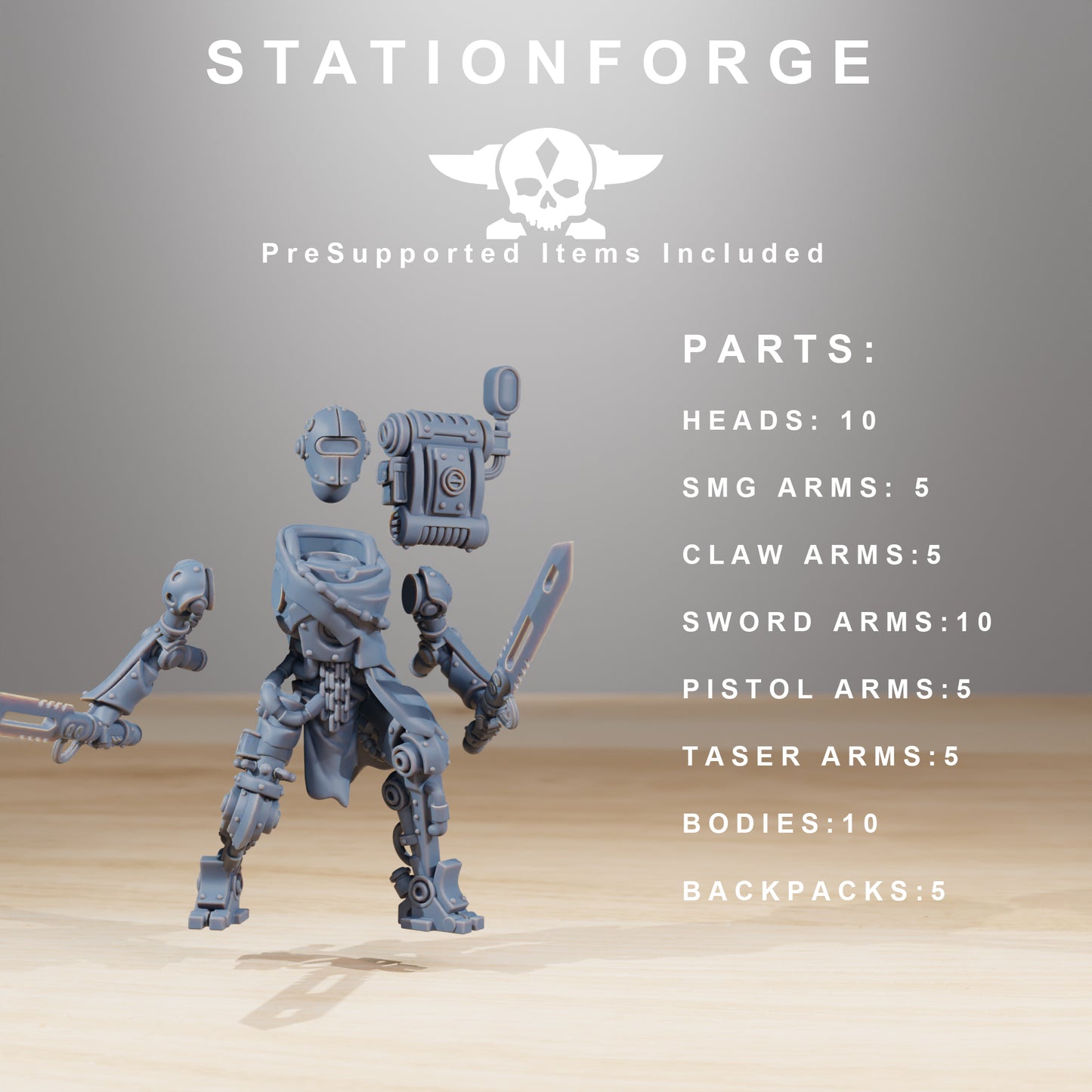 Kit de construction Scavenger Junkbots - Station Forge