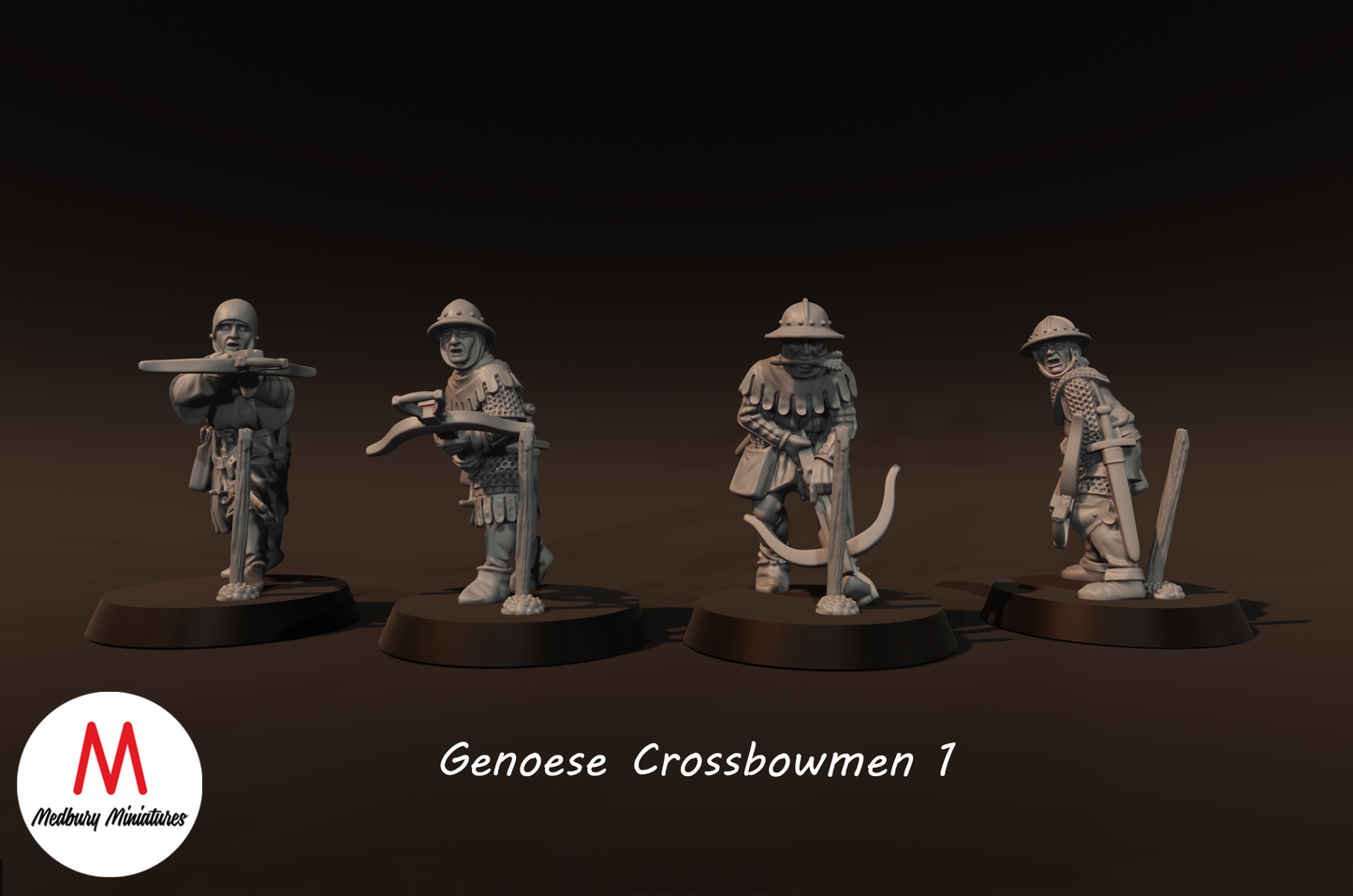 Genoese Crossbowmen 1 - Medbury Miniatures