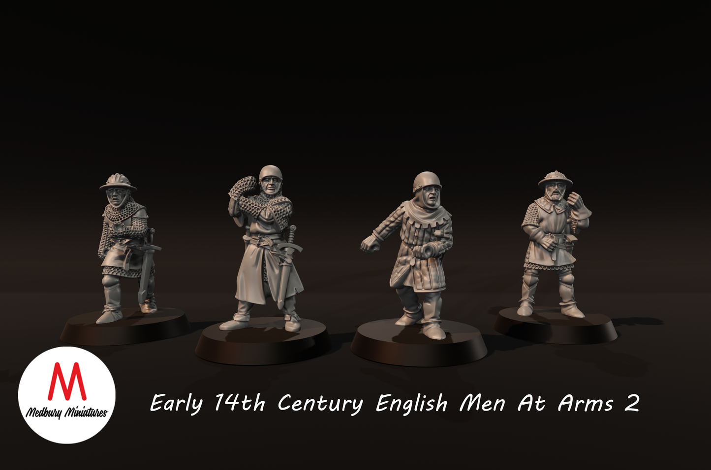 Early 14th Century English Men at Arms 2 - Medbury Miniatures