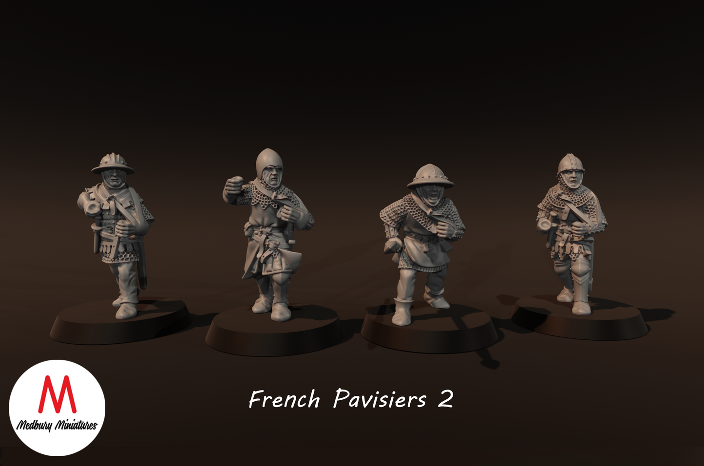 Französische Pavisiers 1 - Medbury Miniatures