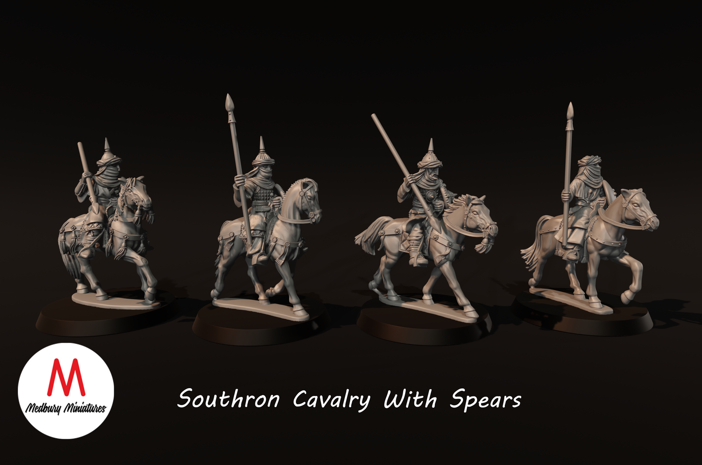 Southron Cavalry with Spears - Medbury Miniatures