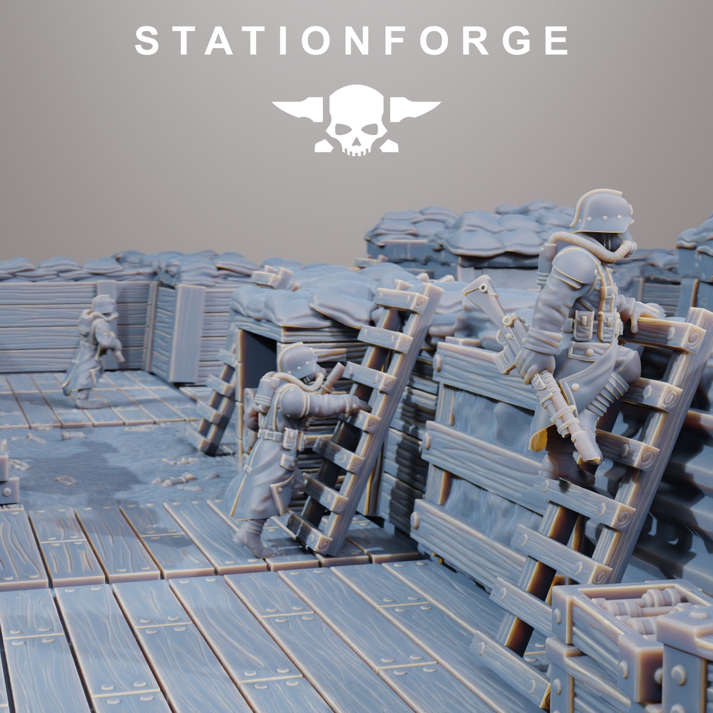 GrimGuard Trench Terrain - Station Forge