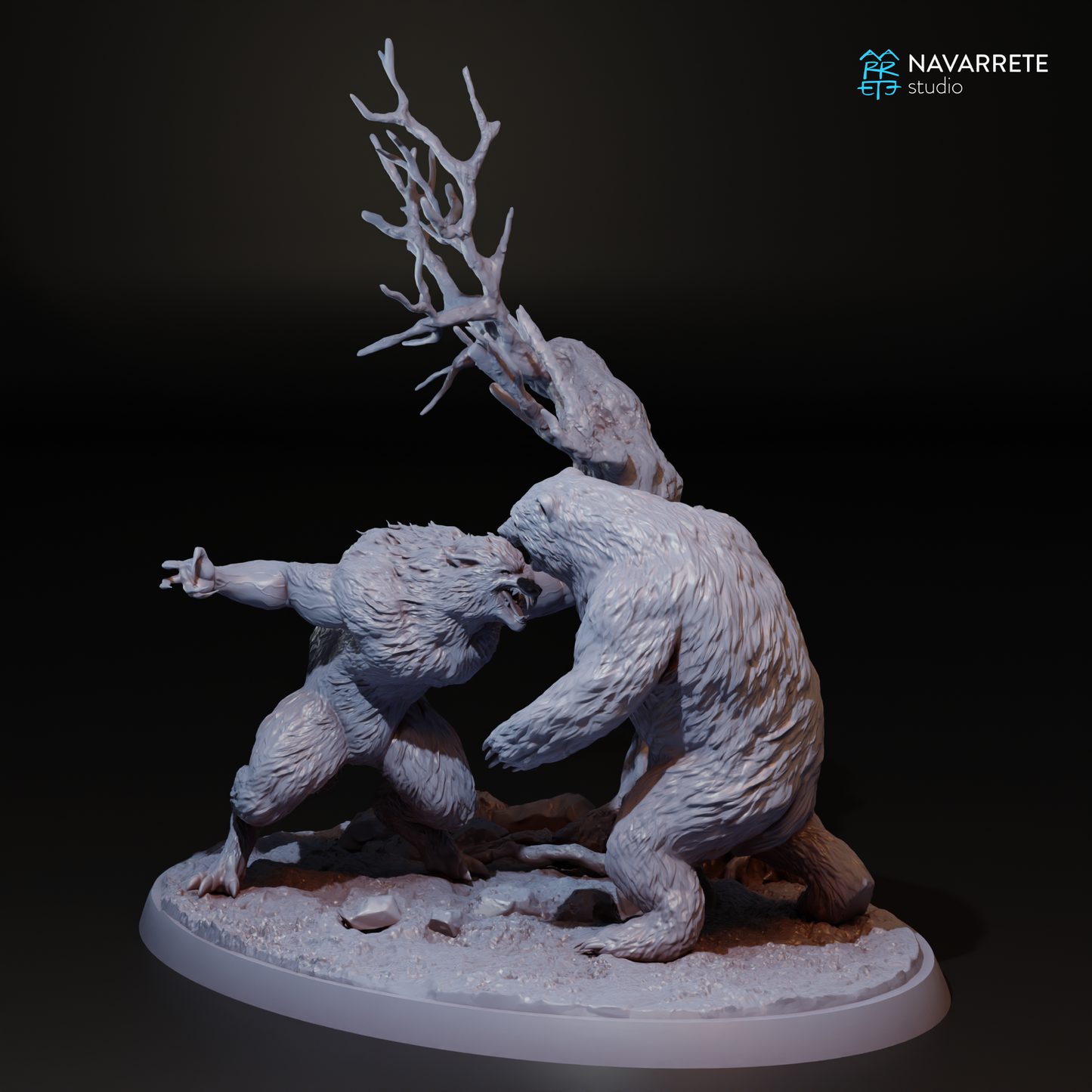 Drimreon vs Werewolf Diorama - Navarrete Studio