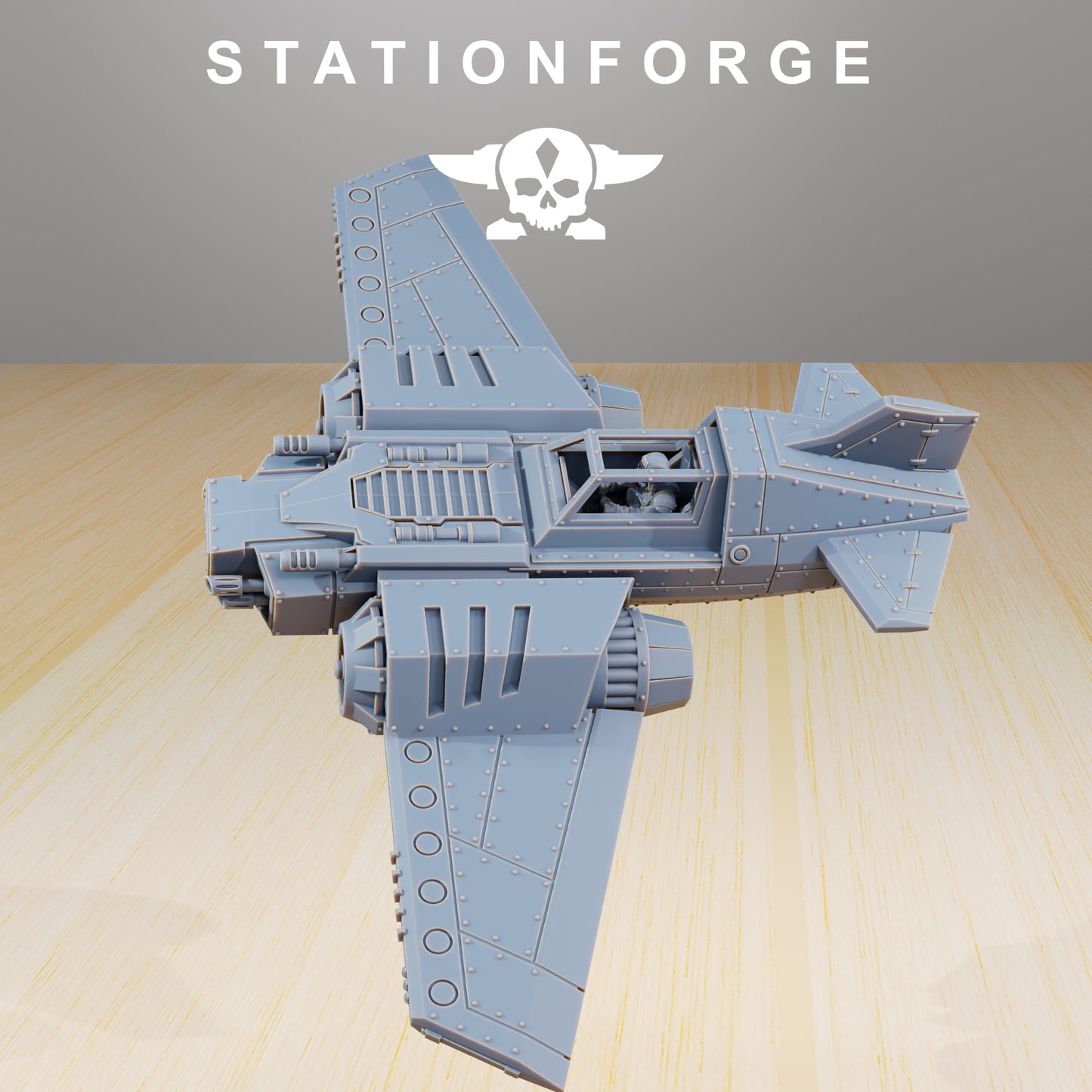 Avion de chasse GrimGuard SF-19A - Station Forge