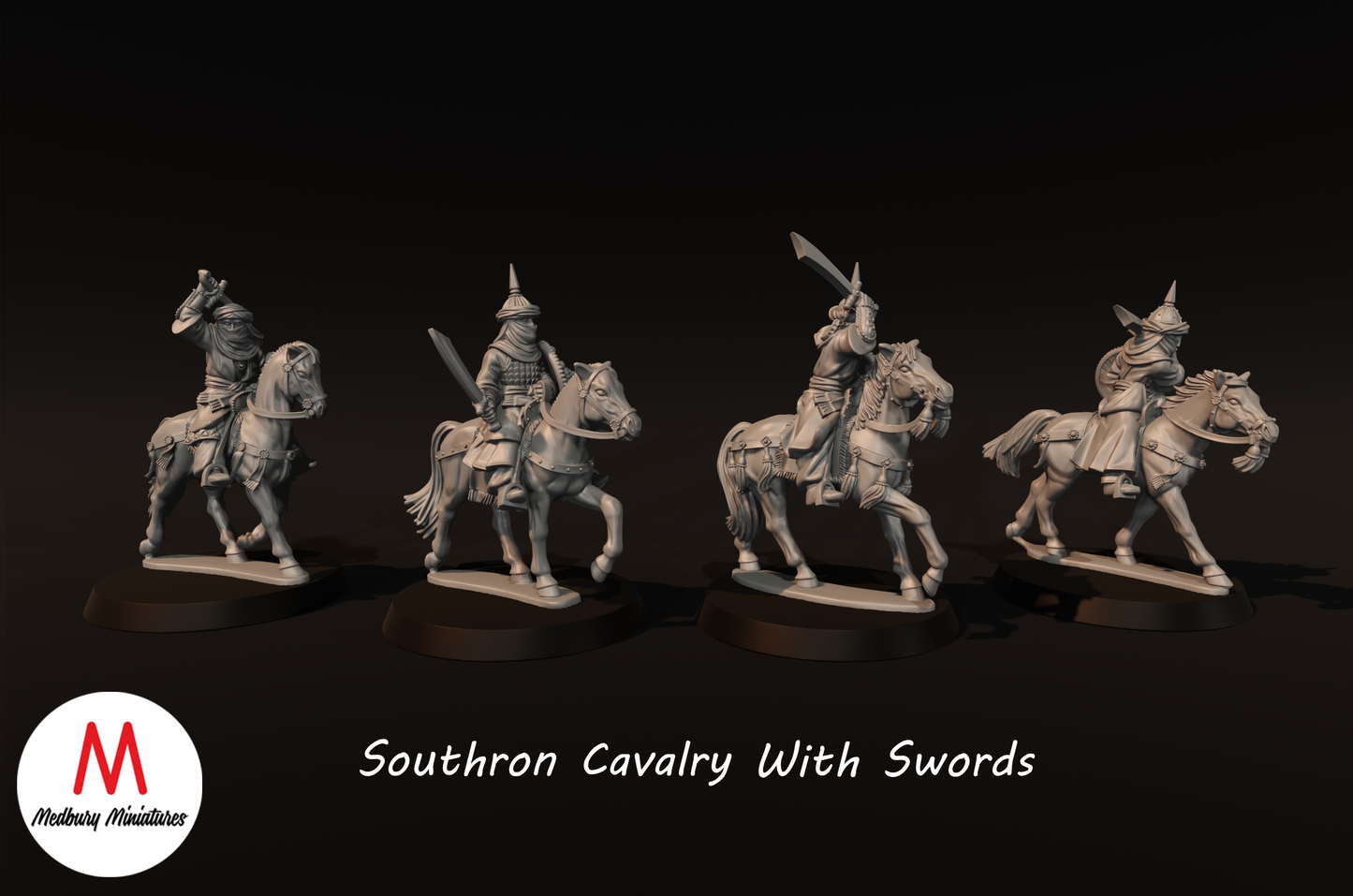 Cavalerie du Sud avec épées - Medbury Miniatures