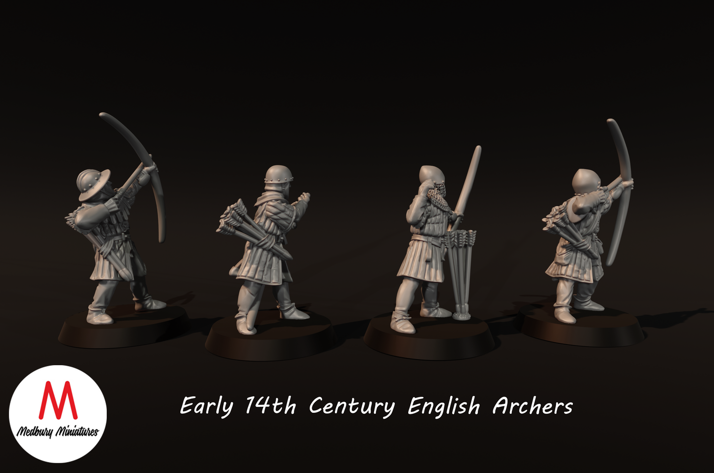 Early 14th Century English Archers (Longbowmen) - Medbury Miniatures