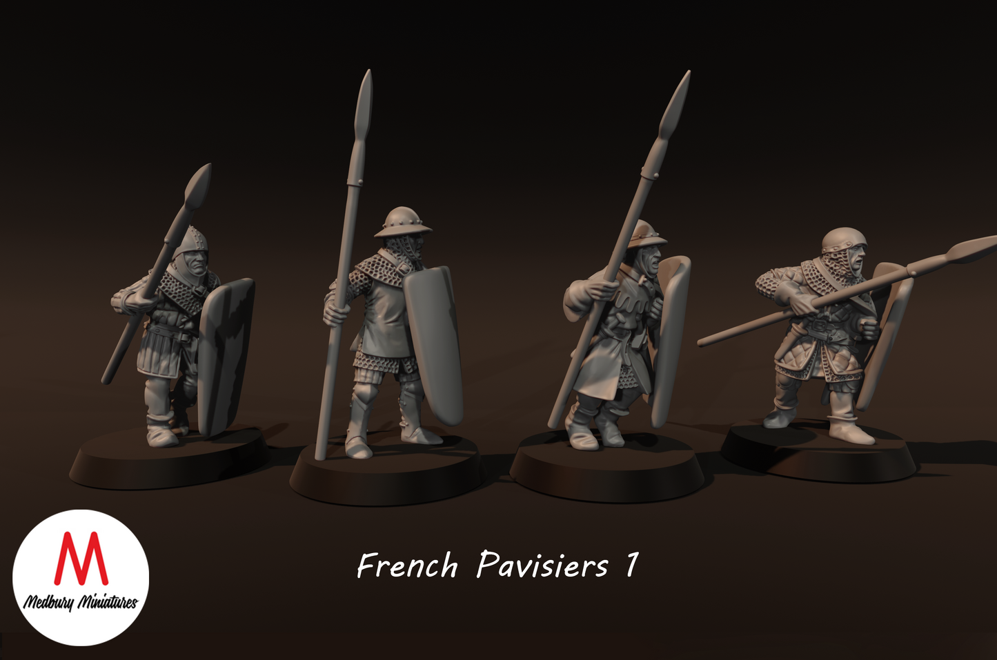 French Pavisiers 1 - Medbury Miniatures