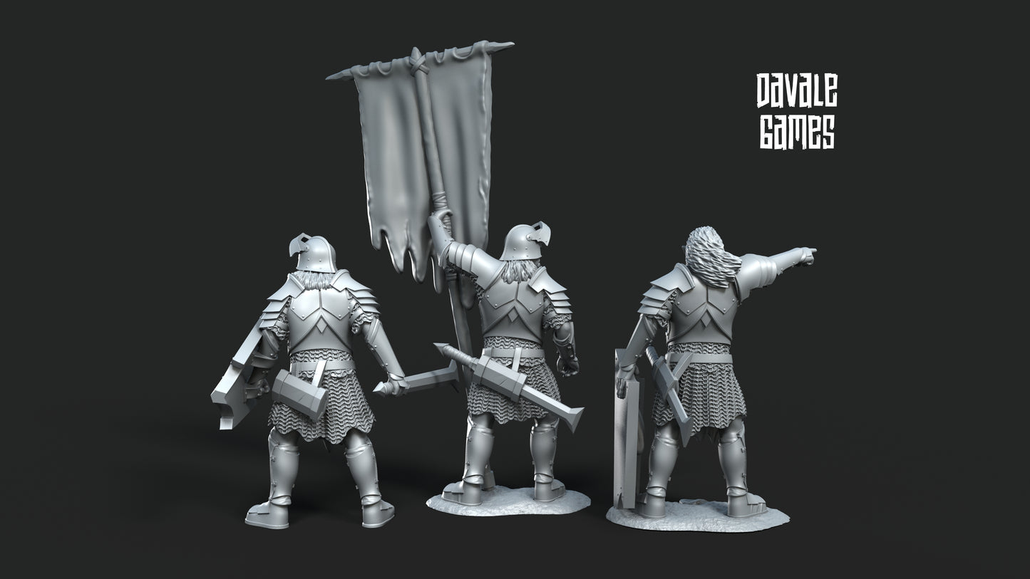 3x Blood-Handed Orc Command Group - Davale Games