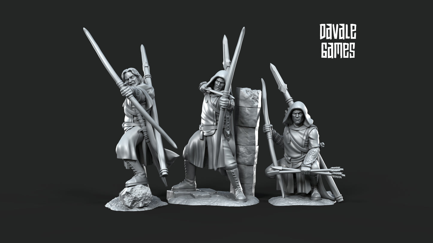 3x Grey Castle Rangers - Grey Castle - Davale Games