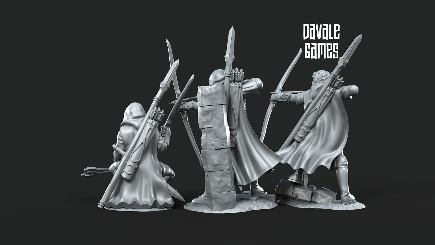 3x Grey Castle Rangers - Grey Castle - Davale Games