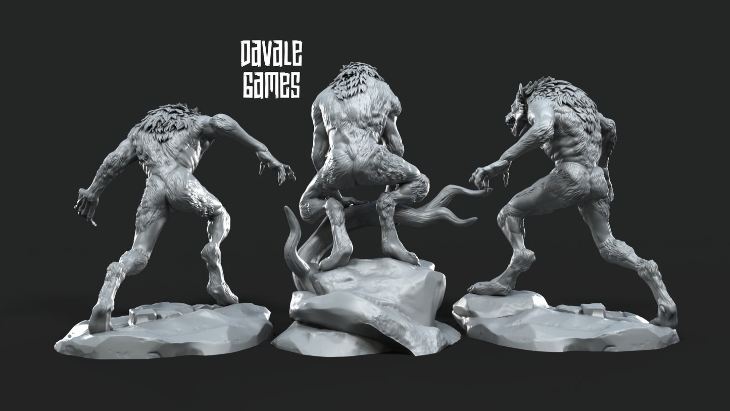 3x Loups-Garous Lycanthropes d'Anagar - Davale Games