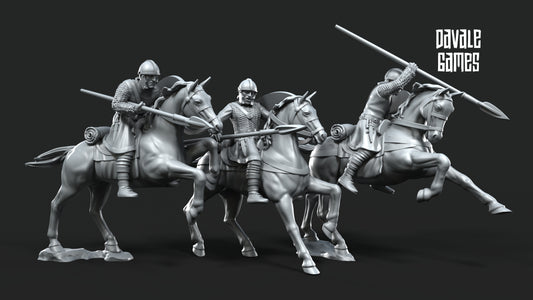 3x Roman Cavalry with Spears - Davale Games