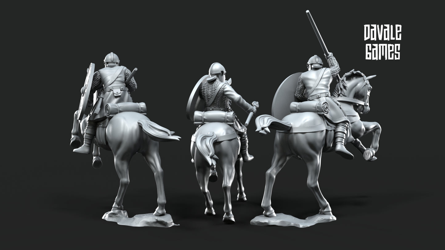 3x Roman Cavalry with Spears - Davale Games