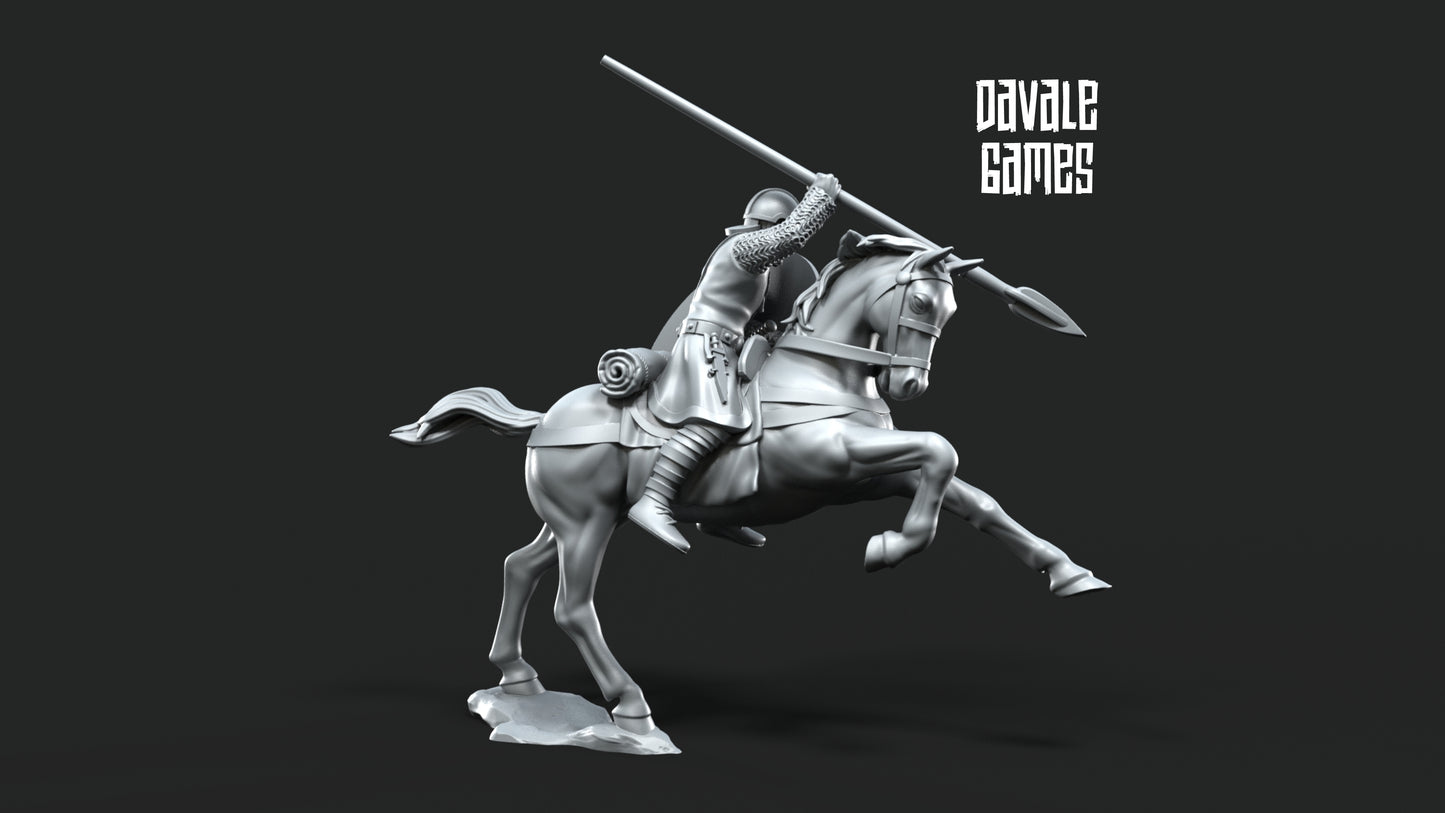 3x Roman Cavalry with Spears - Davale Games